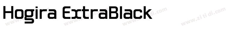 Hogira ExtraBlack字体转换